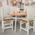 thumbnail image 3 of Spring Floral Chair Back Covers, Removable Chair Covers for Dining Chairs Set of 4, Washable Chairs Slipcovers Back Seat Protector for Wedding Party 19"x20", 3 of 9