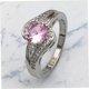 thumbnail image 5 of IDEANATEGRATE Anillo Fashion Para Mujer Con Piedra Circonia Rosa Ideal Para Uso Diario, 5 of 8