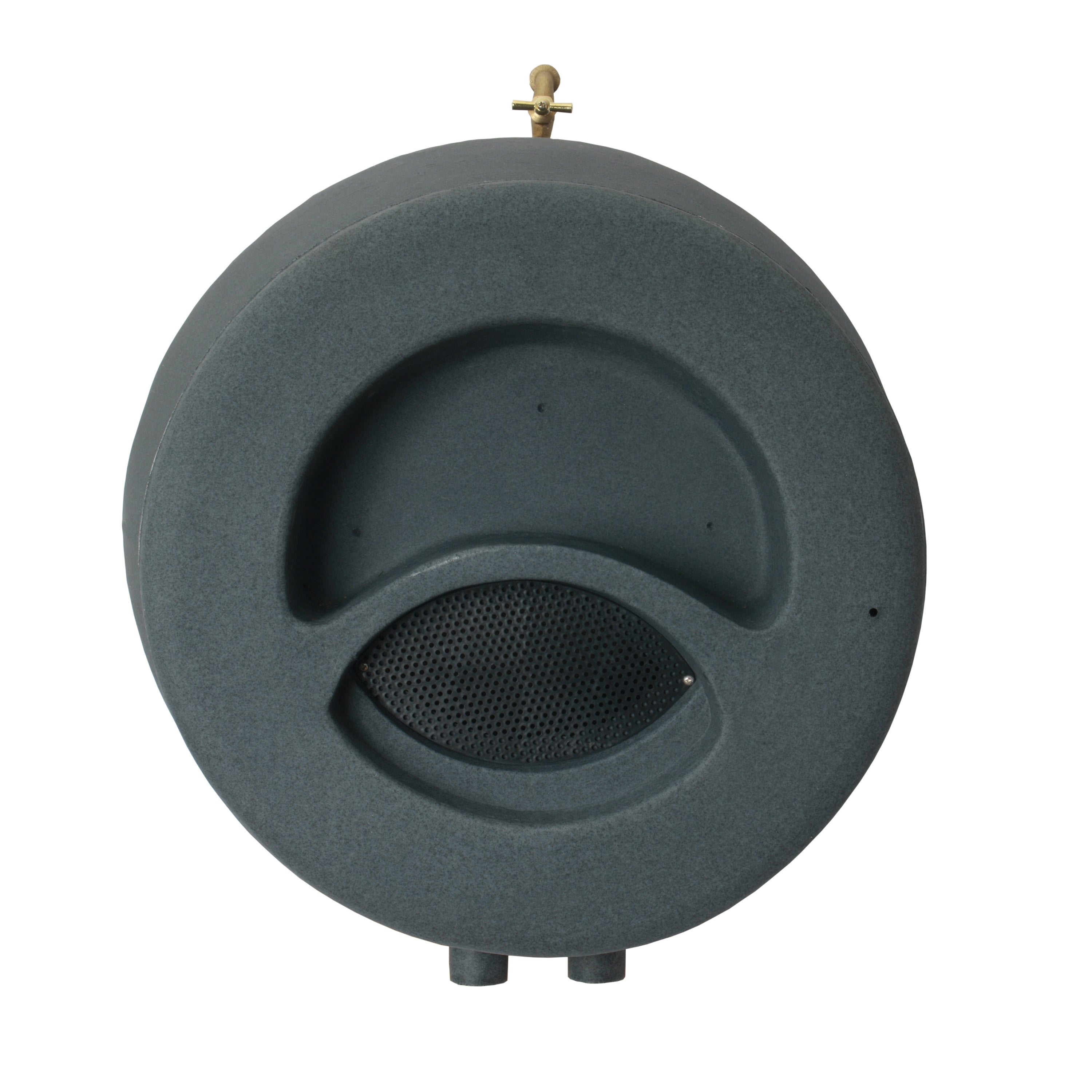 Algreen Castilla Rain Barrel, 50 Gallon, Charcoalstone Resin