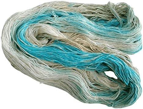 Knitsilk, 100% Recycled Silk Roving and Hand-Dyed Pure Mulberry Silk Yarn Perfect for Knitting, Crocheting, Weaving, and More 100 gm-225 Yards (Berlin) (Pack of 1)