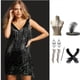 thumbnail image 4 of Vestido de lentejuelas negras, vestido con borlas bronceadas, ropa de actuación para el escenario de noche, 4 of 6