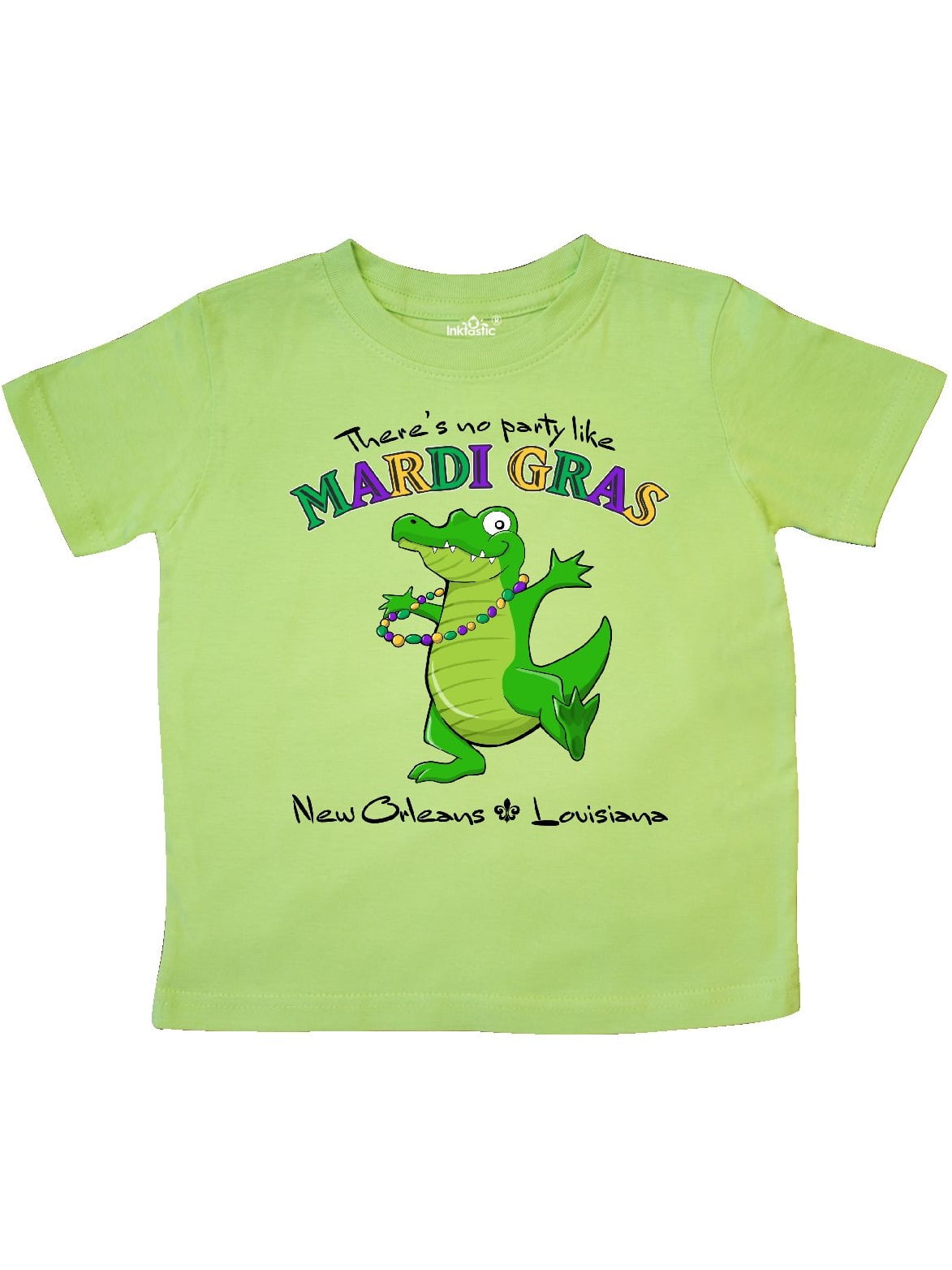 inktastic Theres No Party Like Mardi Gras-Alligator Toddler T-Shirt