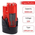 thumbnail image 2 of Batería de repuesto Waitley 12 V 3.0 Ah para Milwaukee Tools, 2 of 7