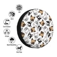 thumbnail image 5 of Easygdp French Bulldog3 Automobile Tire Dust Cover, 14-17in Spare Tire Cover Universal Fit for Trailer, Car, Truck, SUV, Jeep - 14 inch, 5 of 9