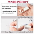 thumbnail image 4 of Upgraded Nose Piercing Gun - 2 Pack Self Nose Piercing Kit Unit Safety Disposable Nose Piercing Gun with Nose Stud Piercing Kit Tool for Cartilage Piercing Gun Piercing Jewelry (Blue), 4 of 7