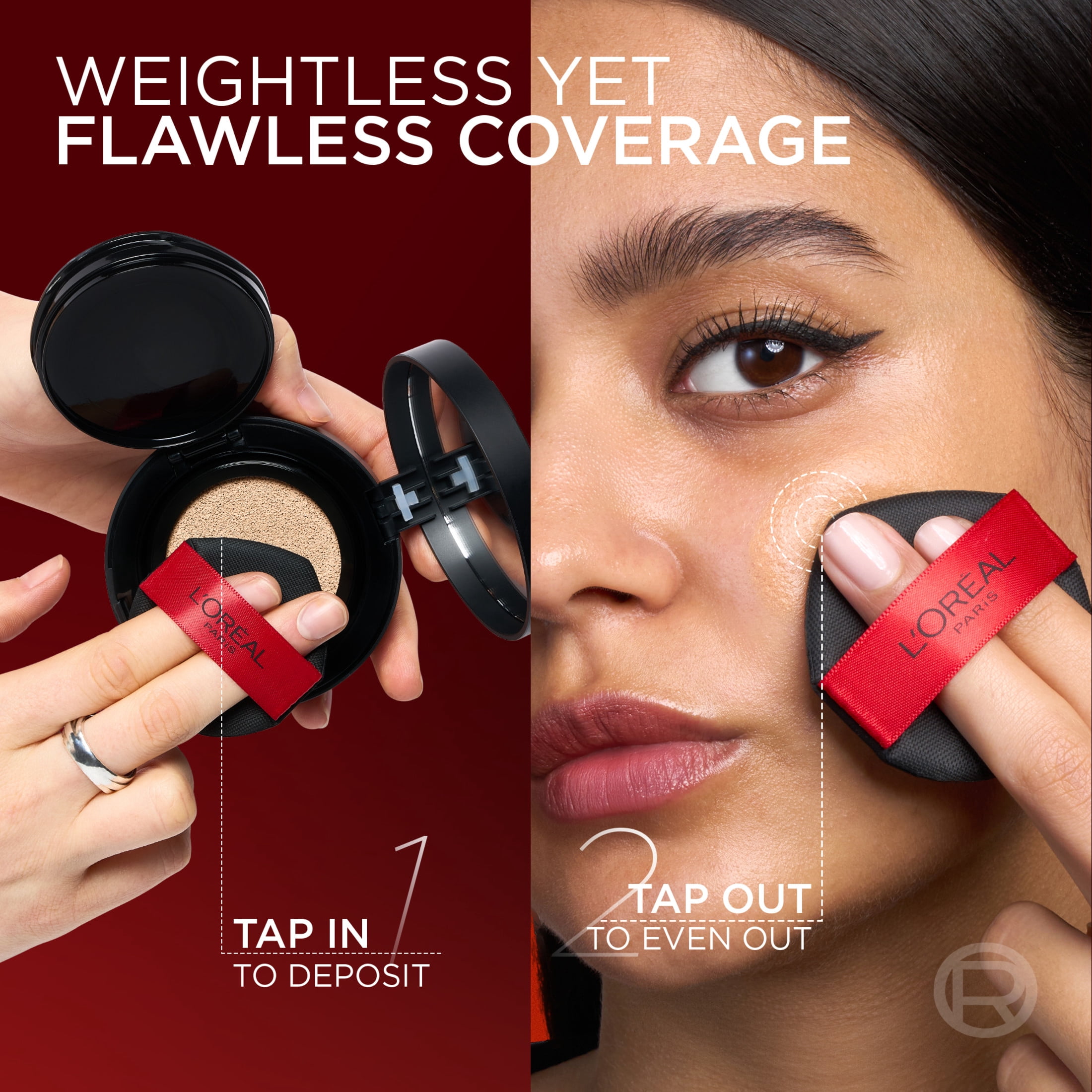 L'Oréal Paris Infallible Fresh Wear Cushion Foundation, up to 24H Breathable Coverage, C220,