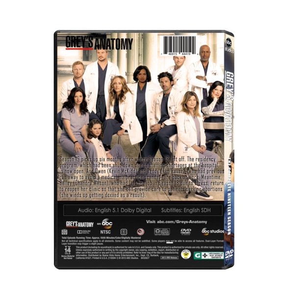 Grey s Anatomy Season 18 19 DVD English only Walmart