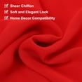 thumbnail image 3 of Camino de mesa de gasa roja 27.5" x 118" Camino de mesa ligero y elegante Camino de mesa romántico y transparente, 3 of 7