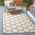 thumbnail image 2 of SAFAVIEH Courtyard Estelle Geometric Indoor/Outdoor Area Rug, 8' x 11', Beige/Anthracite, 2 of 7