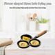 thumbnail image 4 of Freing Pancake Desayuno Grilla Pot Fabricante Pastel Pan Jamón 3 Orificio Antiadherente, 4 of 9