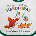 thumbnail image 4 of Inktastic There's No Party Like Mardi Gras with Partying Seafood Boys or Girls Baby Bib, 4 of 4