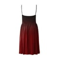 thumbnail image 3 of Sngxgn Women's Lounge Slip Long Dress Elegant Sleeveless Ribbed Bodycon Maxi Dresses(Red,S), 3 of 5