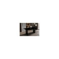 thumbnail image 3 of LeisureMod Zara Mid-Century Modern Rectangular 71" Dining Table with Glass Wide Top and Curved Stainless-Steel Base for Kitchen and Dining Room in Black, 3 of 9