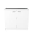 thumbnail image 3 of Phoenix 2 Piece Kitchen Set, Cala Kitchen Island + Napoles Utility Sink, White /Onyx, 3 of 6