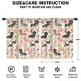 thumbnail image 2 of Blackout Kids Curtains,Dachshund and Flower Childrens Insulated Curtains Set Of 2,Bedroom Essentials,Toddler Room Decor 52"x63"(132x160cm), 2 of 4