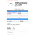 thumbnail image 2 of Pump To Gear Power Steering Pressure Line Hose Assembly - Compatible with 1972 - 1974 Ford LTD 1973, 2 of 2