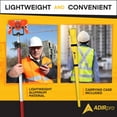 thumbnail image 5 of AdirPro Aluminum Prism Pole - Telescopic 8.5’ (2.5m) – Fixed Adapter Tip – Screw Lock - Metric Graduation - Strong & Lightweight GPS Pole - for Use with Prisms - Rover Rod - GNSS Instruments, 5 of 9