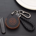 thumbnail image 1 of Handmade Genuine Leather Fob Car Smart Key Case for Harley Davidson X48 1200 Street Glide Protection Cover Keychains Accessories, 1 of 5