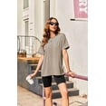 thumbnail image 4 of Zeagoo Oversized T Shirts for Women Summer Short Sleeve Tops Loose Crew Neck Trendy Clothes, 4 of 4
