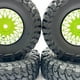 thumbnail image 3 of Vogacara RCGOFFLOW-llantas de plástico duraderas para coche teledirigido, 4 piezas, llantas para ruedas de control remoto 1/24, neumático Kits de construcción modelo Verde, 3 of 6
