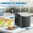 thumbnail image 3 of Dimedeal  26 lbs/24H Ice Maker, 9 Bullet Ice in 6 Min, Auto-Cleaning, Countertop Ice Machine, 3 of 7