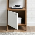 thumbnail image 5 of Modway Bixby 21" Modern MDF Wood Storage Bookshelf in Walnut/White, 5 of 6