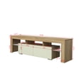 thumbnail image 3 of 63"L TV Stand for Living Room, Modern Wood TV Stand Cabinet with 2 Drawers and LED, 8 Colors, 3 of 7