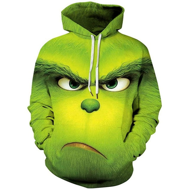 The Grinch's 3D zippered hoodie