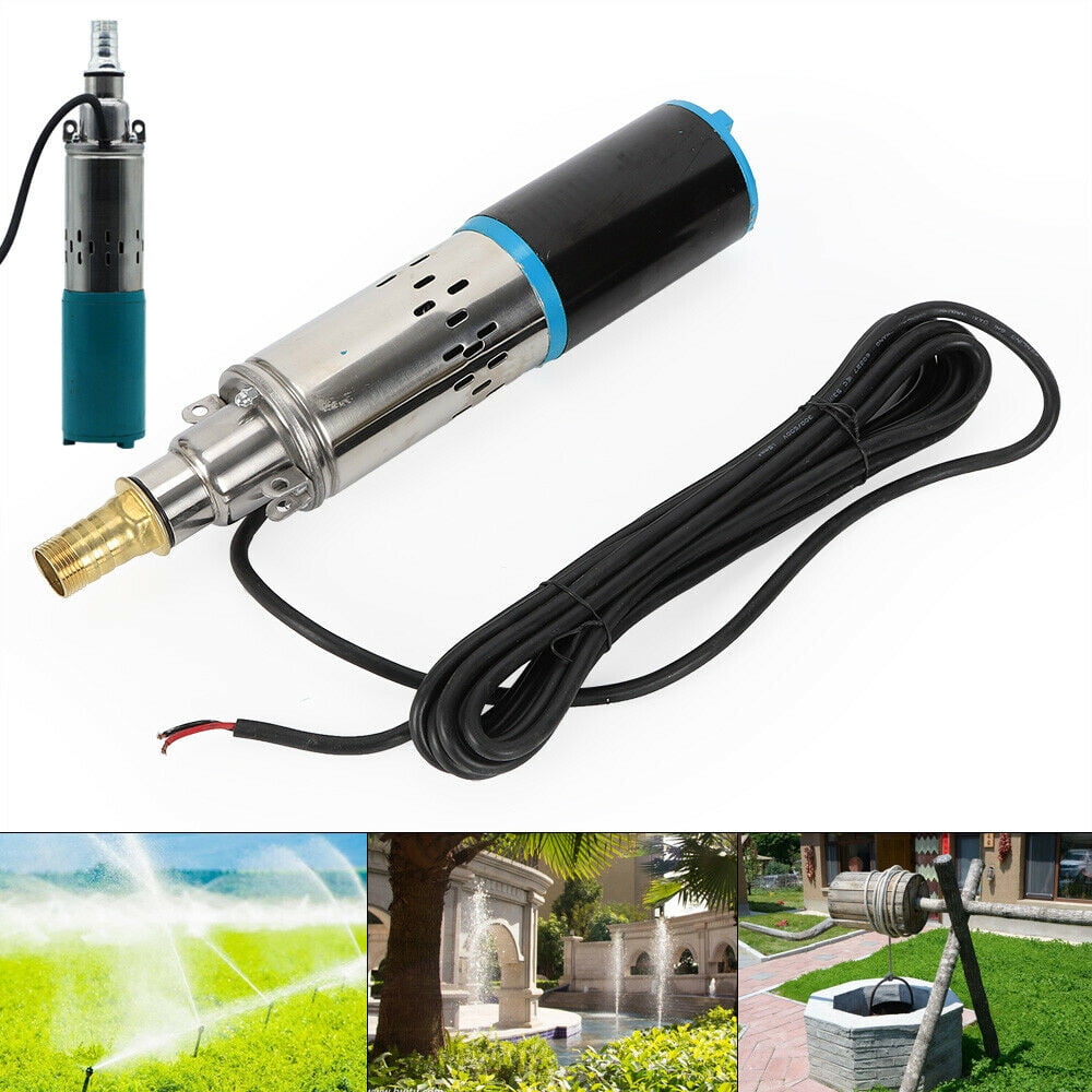 Miumaeov 200W 24V Stainless Steel Deep Well Water Pump Solar Submersible Pump 4t/Hour