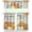 Happy Fall 2, variant on Fall Kitchen Curtains, Thanksgiving Fall Window Curtains Tier and Valance Set Fall Decorations for Home, Autumn Kitchen Valances Rod Pocket Fall Decor, 54" x 18" Valance, 27" x 36" Tier, 3 Panel Set