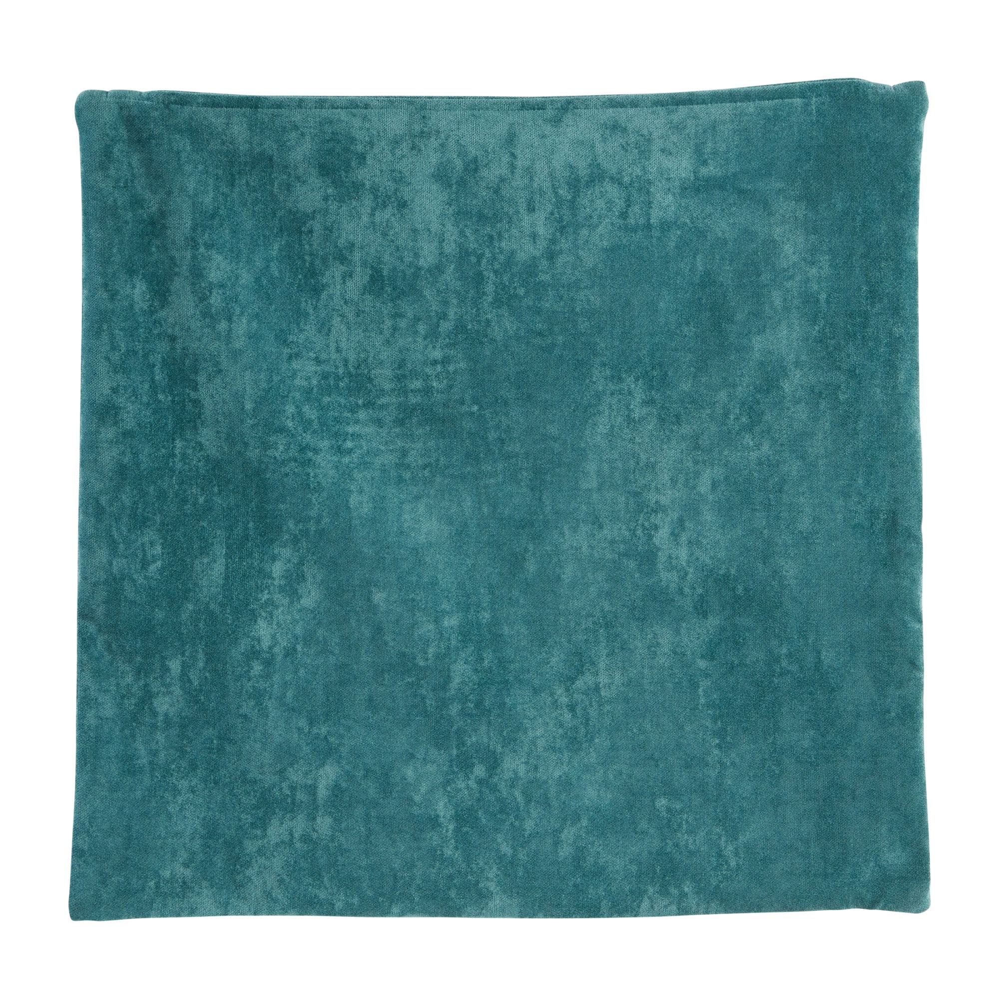 Greendale Home Fashions 24-in Aqua Velvet Throw Pillow Cover
