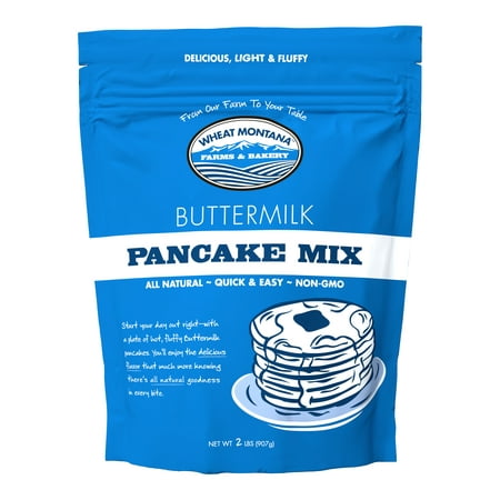 Wheat Montana Buttermilk Pancake Mix, 2 lb (The Best Whole Wheat Pancakes)