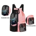 thumbnail image 4 of Swim Mesh Bag, Drawstring Backpack, Large Capacity Wet Bag for Swimming Gym Beach Fitness Gear, Lightweight Durable Cloth Material with Breathable Ventilation, 4 of 7