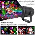 thumbnail image 3 of 16 Patterns Christmas LED Snowflake Projector Light Laser Projection Outdoor Waterproof Disco Light Home Garden Party Decor, 3 of 5