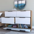 thumbnail image 4 of FM FURNITURE Marion Slide And Pull Dresser Finish Engineered Wood White/Pine, 4 of 7