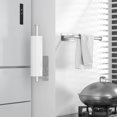 thumbnail image 2 of Wall Mount Paper Towel Holder, Sturdy Under Cabinet Paper Towel Holder Wall Mount, Stainless Steel Hanging Paper Towel Holder(Extra Two Hooks), 2 of 4