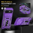 thumbnail image 5 of KOMI for Google Pixel 9a Case with Screen Protector and with Camera Cover, 360°Military Grade Rotatable Kickstand (Heavy Duty) Shockproof Protective, Case for Google Pixel 9a Purple, 5 of 5