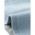 thumbnail image 5 of DARING DIVA Women's Y2K Halter Neck Tie Back Crop Jean Bustier Top XS Light Blue, 5 of 6