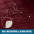 thumbnail image 6 of 100% Waterproof Recliner Sofa Cover 2 Seat Reclining Couch Cover for 2 Cushion Couch Waterproof Recliner Sofa Protector Cover Pets with Non Slip Backing and Strap, 6 of 8