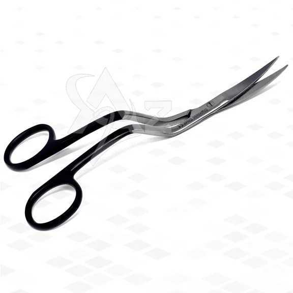 A2ZSCILAB 6" Double Curved Embroidery Scissors – German Stainless Steel Sewing & Applique Scissors for Machine Embroidery, Fabric Trimming & Hoop Crafts