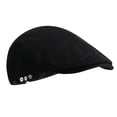 thumbnail image 4 of Men Cotton Linen Newsboy Cap Retro Classic Beret Ivy Irish Cabbie Flat Cap Gentleman Hat Lightweight Breathable Casual Driving Hat Vintage Style Cap 2026 Summer Fall Outfits, Wine, 4 of 6