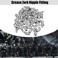 thumbnail image 2 of Unique Bargains 50 Pcs M10x1 Car Grease Nipple Fitting Bend 45 Degree Angle Galvanized Steel Grease Zerk Fitting Adapter, 2 of 6