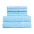 thumbnail image 5 of JML Full Bed Sheet Set 6 Piece Blue,Soft Microfiber Fade & Stain Resistant Sheet Set, 5 of 6