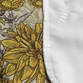 thumbnail image 4 of Floral Microwave Oven Cover, Lily Carnation Bouquet Beauty Botany Field Flourishing Mother Nature Theme, Water Resistant Organizer with Pockets for Kitchen, 36" x 12", Earth Yellow Beige, by Ambesonne, 4 of 4