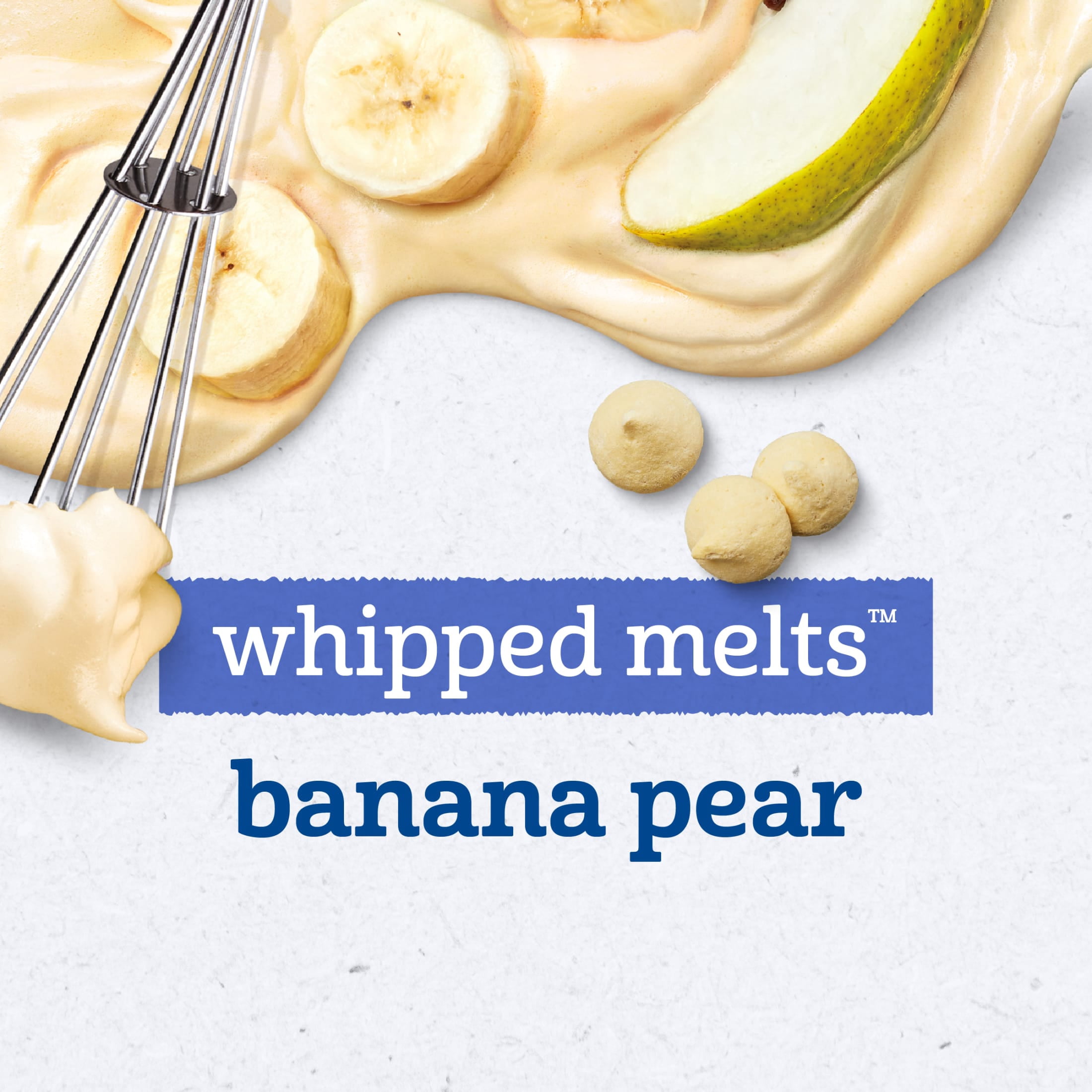 (6 pack) Gerber Natural Whipped Melts Baby Snacks Banana Pear, 0.85 oz Bag