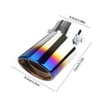 thumbnail image 3 of Mauxuk Stainless Steel Exhaust Pipe - Modified Tailpipe Cover for Enhanced Vehicle Appearance, Durable and Rust-Resistant, Easy Installation, Universal Fit for Various Car Models, 3 of 6