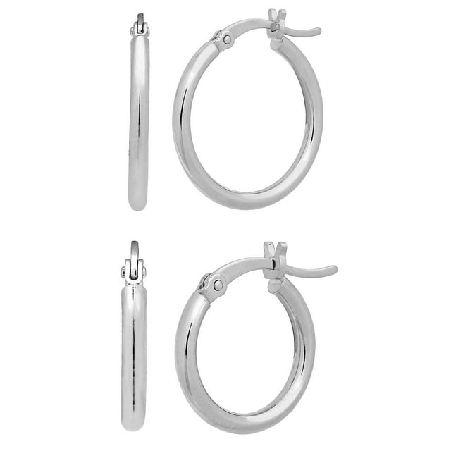 Hoop Earring Set in 14K Gold