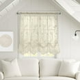 thumbnail image 2 of Louis Floral Lace Window Balloon Curtain Panel 55" x 63" in Ivory, 2 of 5