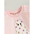thumbnail image 5 of Meihuid Kids Baby Girl Sweatshirt Halloween Ghost Print Round Neck Pullovers, 5 of 9