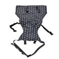 thumbnail image 4 of Chaise Bébé Portable, Chaise Bébé en Polyester Robuste et Durable Résistante à l'Abrasion avec Ceinture d'Alimentation, Résilience, Légère et Portable pour Salle à Manger pour l'Extérieur Gris Étoile, 4 of 8